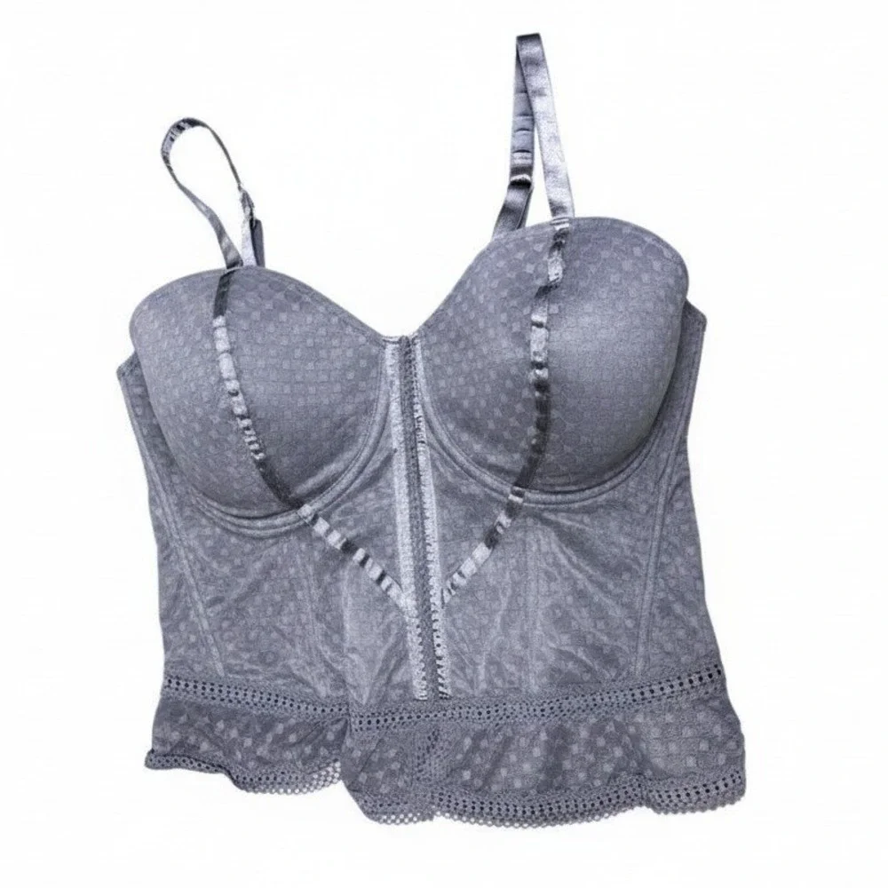 Regencycore Bustier Top Lace Corset Style Plus Coquette Dark Romance Coquette